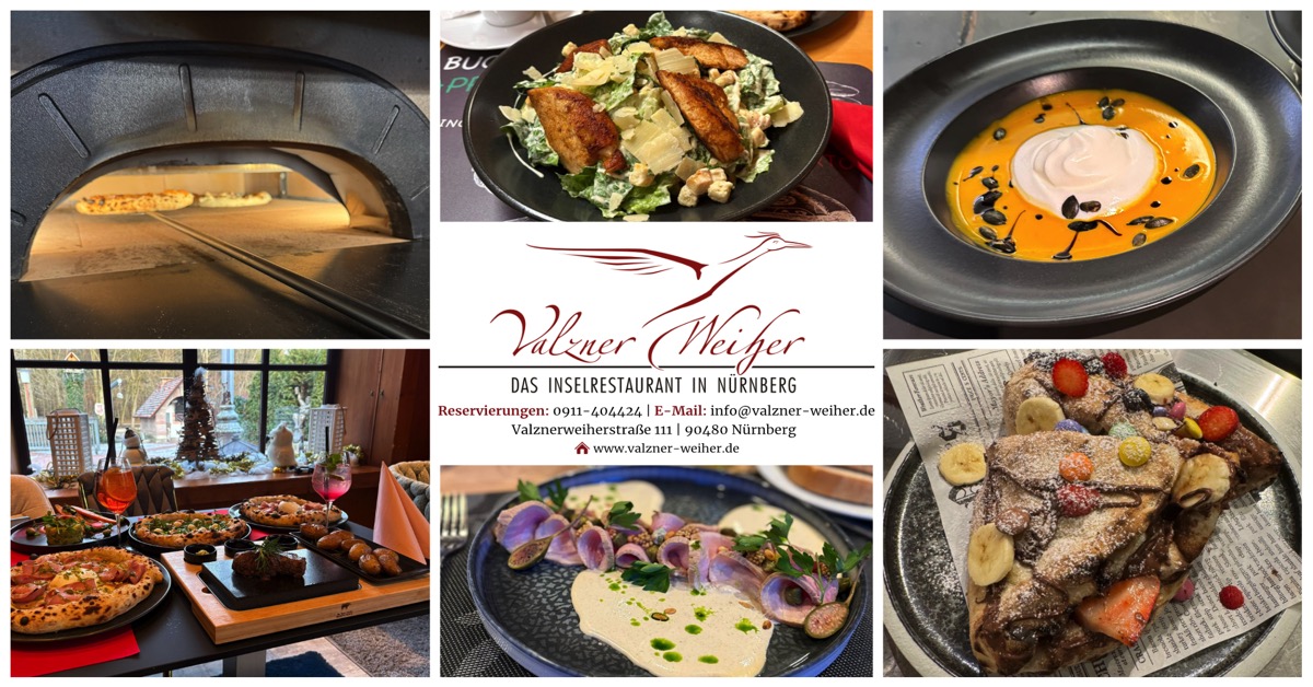 Das Inselrestaurant Valzner-Weiher in Nürnberg